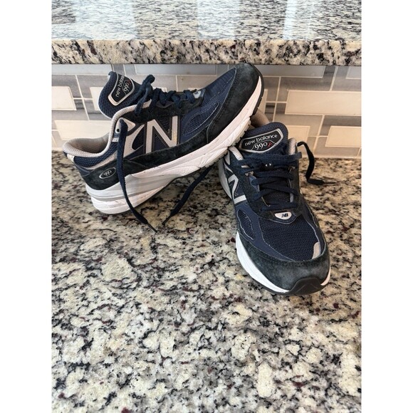 New Balance 990v6 Women’s 8 Made in USA Black Silver EUC Good Tread See Pics